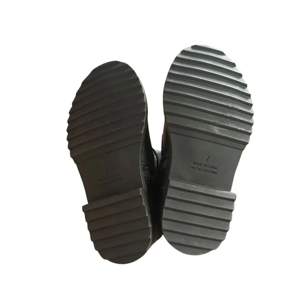 GAP BABY Faux Leather Moto Boot NWOT Sz T7‎
